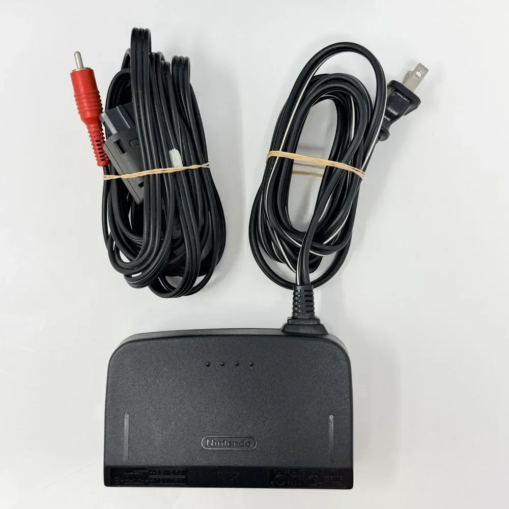 Nintendo 64 N64 Console NUS-001 Controller Power AV Cables Tested